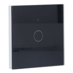 SingleGang Touch Switch for Tuya Zigbee Intelligent Remote Light Switch Plate with Backlight(Black )
