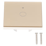 SingleGang Touch Switch for Tuya Zigbee Intelligent Remote Light Switch Plate with Backlight(Gold )