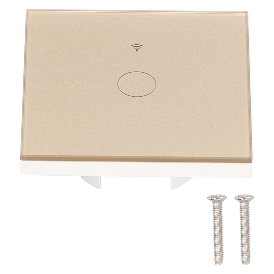 SingleGang Touch Switch for Tuya Zigbee Intelligent Remote Light Switch Plate with Backlight(Gold )