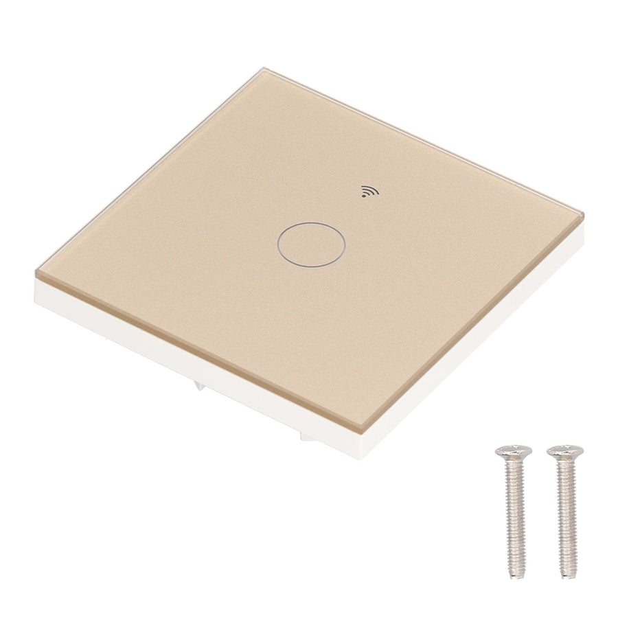 SingleGang Touch Switch for Tuya Zigbee Intelligent Remote Light Switch Plate with Backlight(Gold )