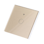 SingleGang Touch Switch for Tuya Zigbee Intelligent Remote Light Switch Plate with Backlight(Gold )