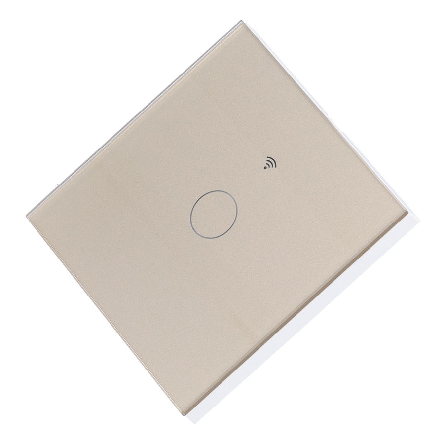 SingleGang Touch Switch for Tuya Zigbee Intelligent Remote Light Switch Plate with Backlight(Gold )