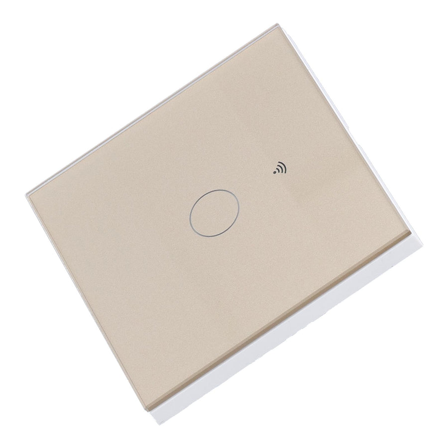 SingleGang Touch Switch for Tuya Zigbee Intelligent Remote Light Switch Plate with Backlight(Gold )