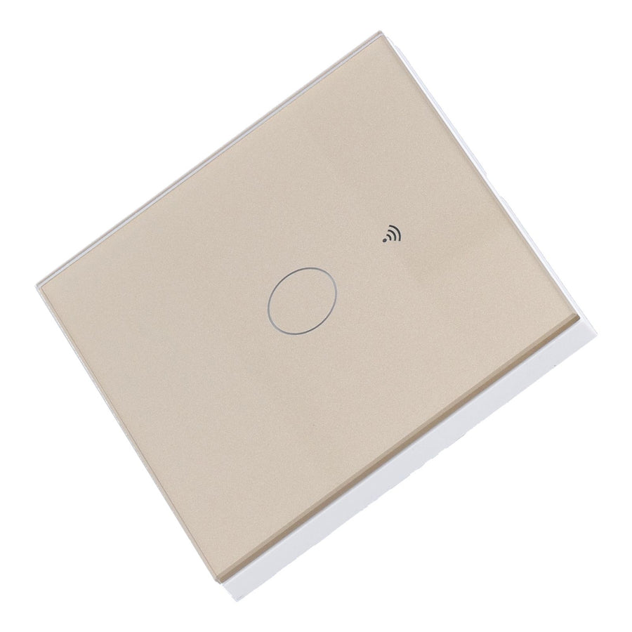 SingleGang Touch Switch for Tuya Zigbee Intelligent Remote Light Switch Plate with Backlight(Gold )