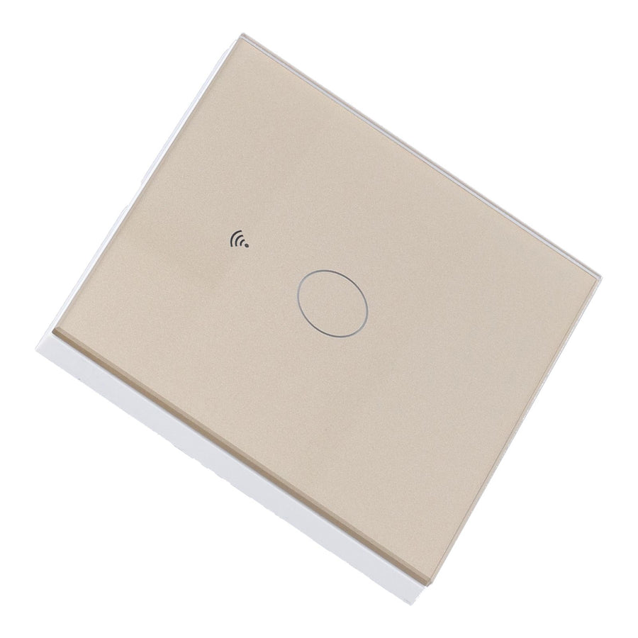 SingleGang Touch Switch for Tuya Zigbee Intelligent Remote Light Switch Plate with Backlight(Gold )
