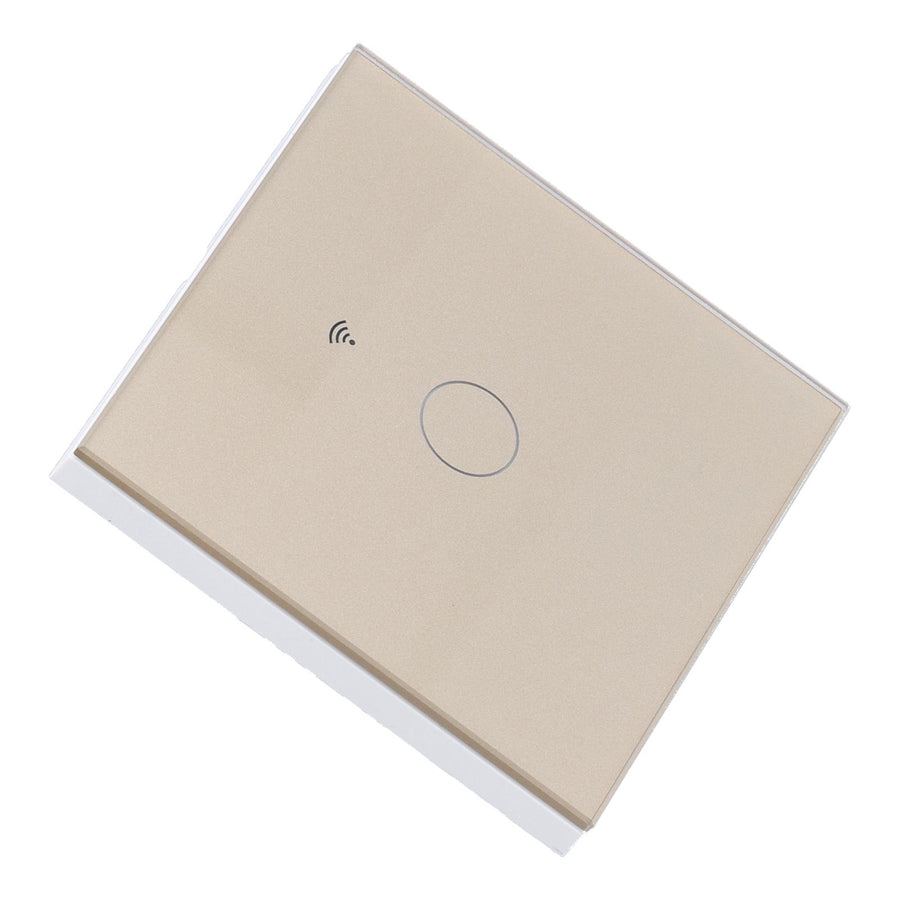 SingleGang Touch Switch for Tuya Zigbee Intelligent Remote Light Switch Plate with Backlight(Gold )