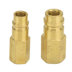 2Pcs R134A Air Conditioning Adapter 1/4SAE High Pressure Converter Coupler Connector