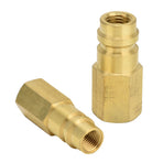 2Pcs R134A Air Conditioning Adapter 1/4SAE High Pressure Converter Coupler Connector