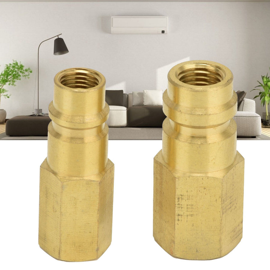 2Pcs R134A Air Conditioning Adapter 1/4SAE High Pressure Converter Coupler Connector