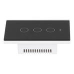 Intelligent Light Touch Switch Remote Control 3 Gang American Type Remote Switch for Tuya Zigbee 100‑240VBlack
