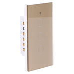 Intelligent Light Touch Switch Remote Control 3 Gang American Type Remote Switch for Tuya Zigbee 100‑240VGold