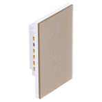 Intelligent Light Touch Switch Remote Control 3 Gang American Type Remote Switch for Tuya Zigbee 100‑240VGold
