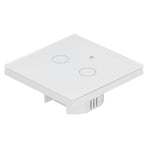 Type 86 2Way Smart Switch Touch Voice Household CapacitorFree Backlit Switch for Zigbee Tuya 100240V(White )