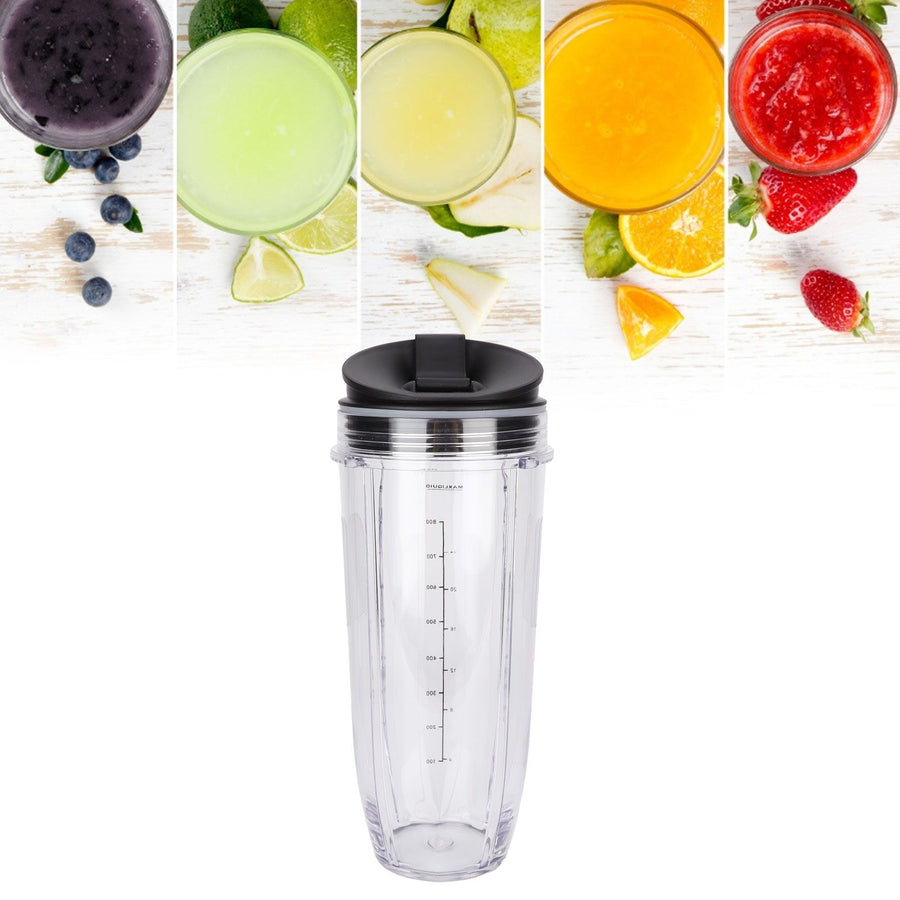 32Oz Replacement Cup with Lid Compatible for Nutri Ninja Blender Juicer Accessories