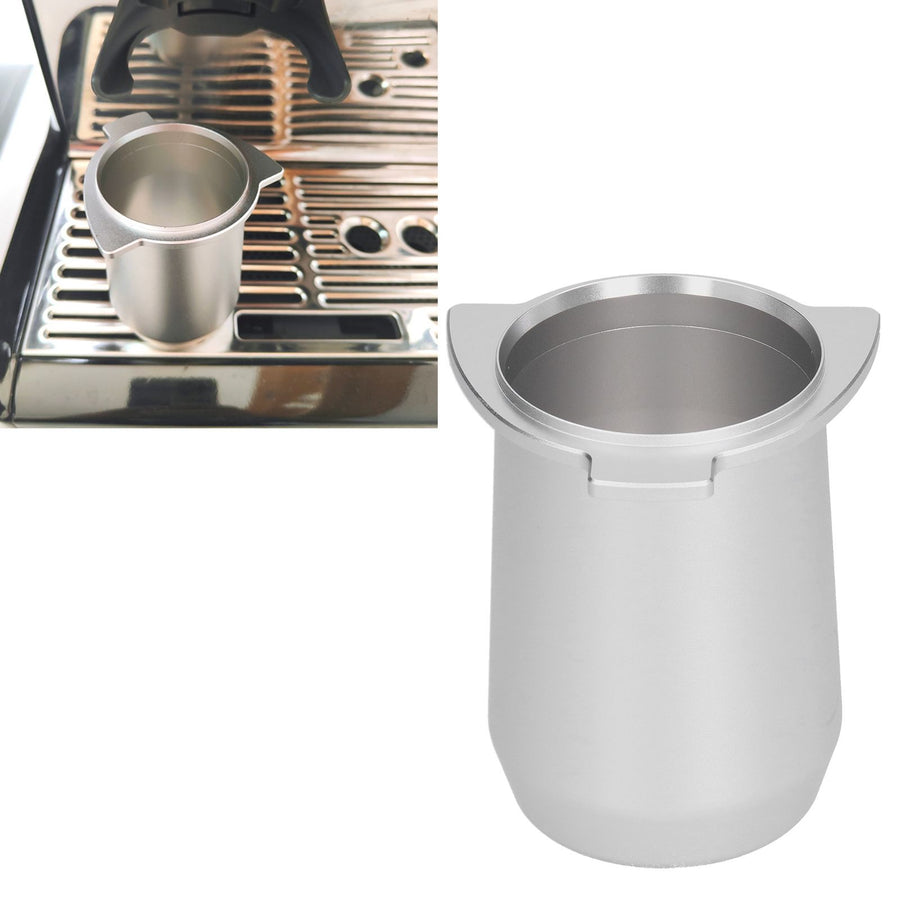 Dosing Cup Aluminium Alloy Coffee Dosing Cup Powder Feeder Part for Breville 8 Coffee Machine Silver