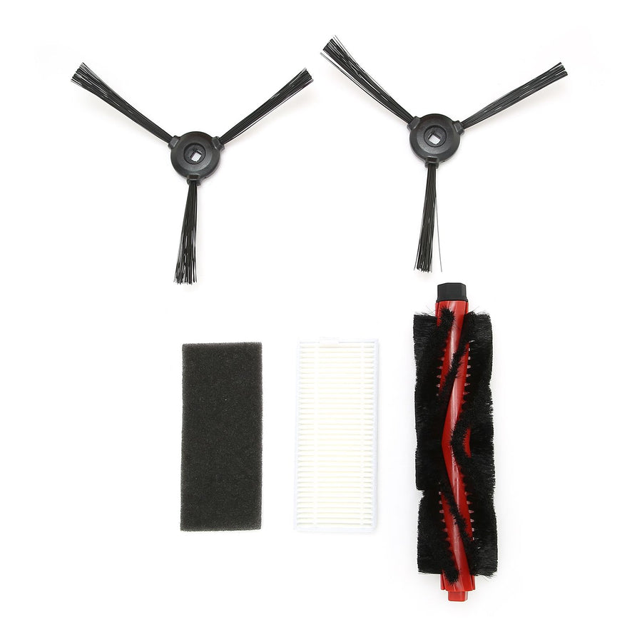 Main Brush Side Brush Filter Replacement Set Fit for Lefant M200/M201/M520M/M571/T700 Sweeper Parts