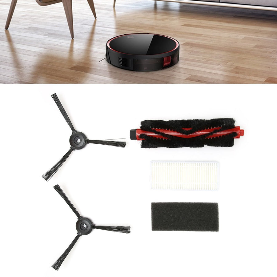 Main Brush Side Brush Filter Replacement Set Fit for Lefant M200/M201/M520M/M571/T700 Sweeper Parts