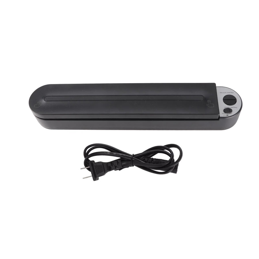 Vacuum Sealer Machine ABS Compact Automatic Air Sealing System Food Vacuum Sealer for Home Dry and Moist Food Storage Black