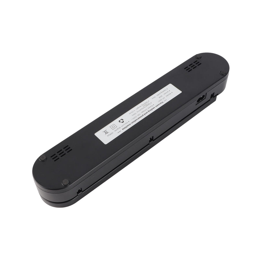 Vacuum Sealer Machine ABS Compact Automatic Air Sealing System Food Vacuum Sealer for Home Dry and Moist Food Storage Black