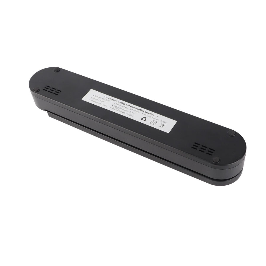 Vacuum Sealer Machine ABS Compact Automatic Air Sealing System Food Vacuum Sealer for Home Dry and Moist Food Storage Black