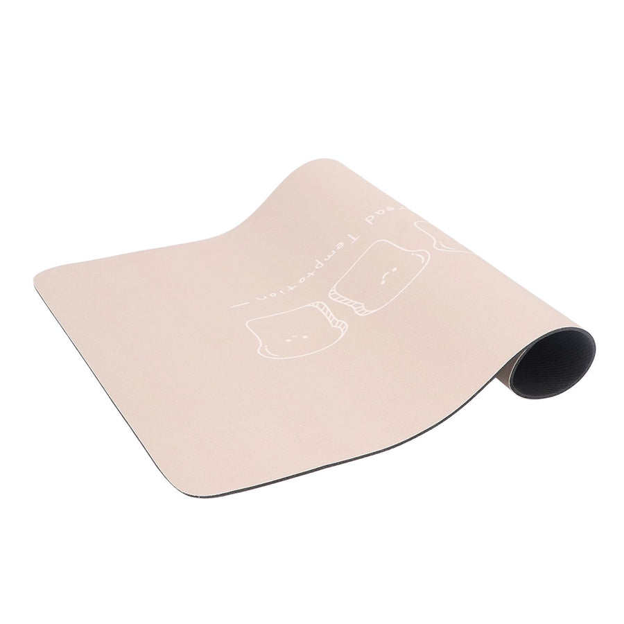 Coffee Bar Mat 3.5mm Thick Simple Anti Slip Bottom Waterproof Noise Reduction Dish Drying Mat for Kitchen Dining Room 11.8x15.7in