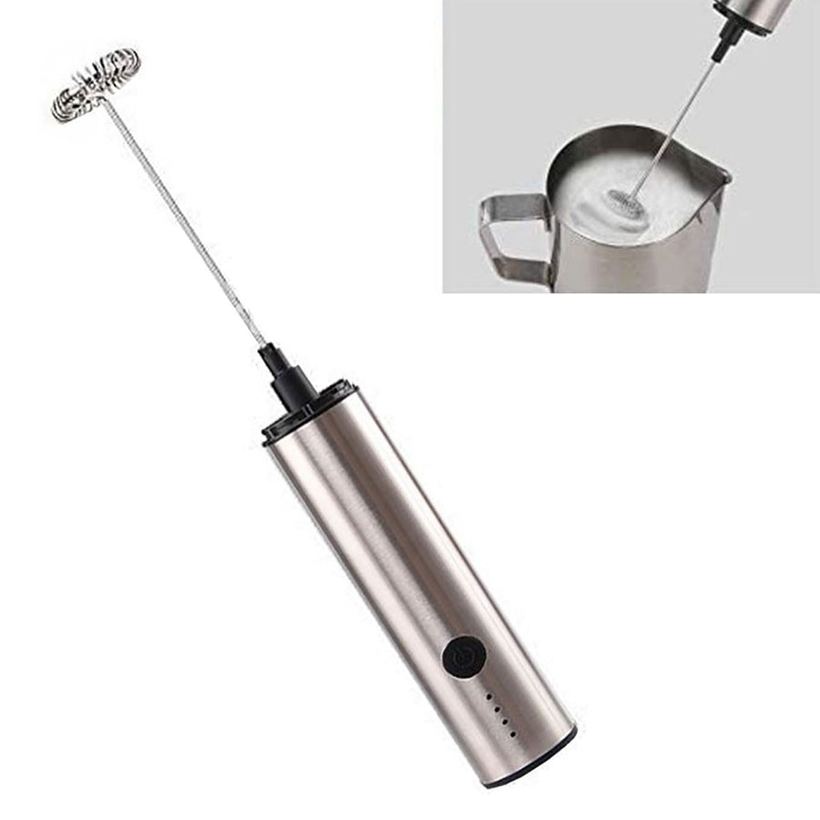 Mini Electric Stirrer Multifunction USB Rechargeable 3 Speeds Adjustable Cordless Electric Eggbeater for Egg Coffee Milk