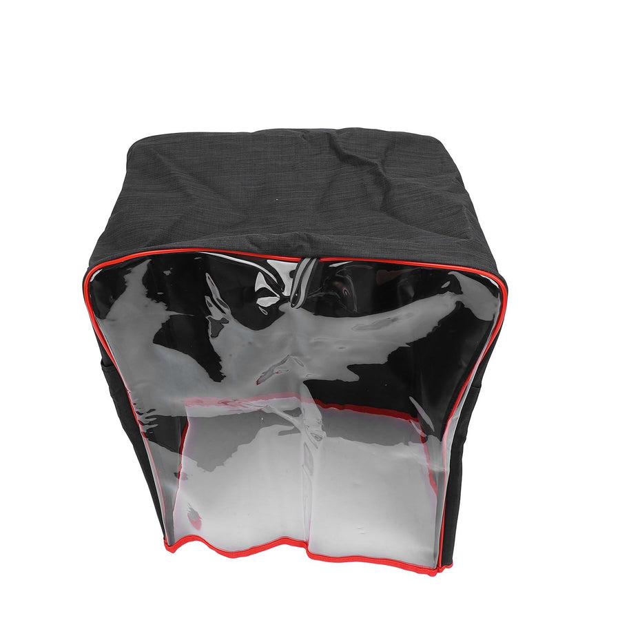 Stand Mixer Cover Water Resistant Oxford Cloth Transparent Front Kitchen Mixer Dust Proof Cover with Pockets 35x24x45cm