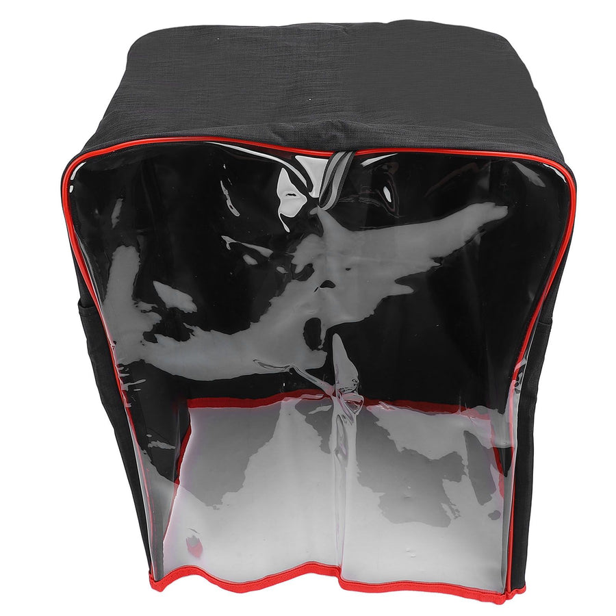 Stand Mixer Cover Water Resistant Oxford Cloth Transparent Front Kitchen Mixer Dust Proof Cover with Pockets 35x24x45cm