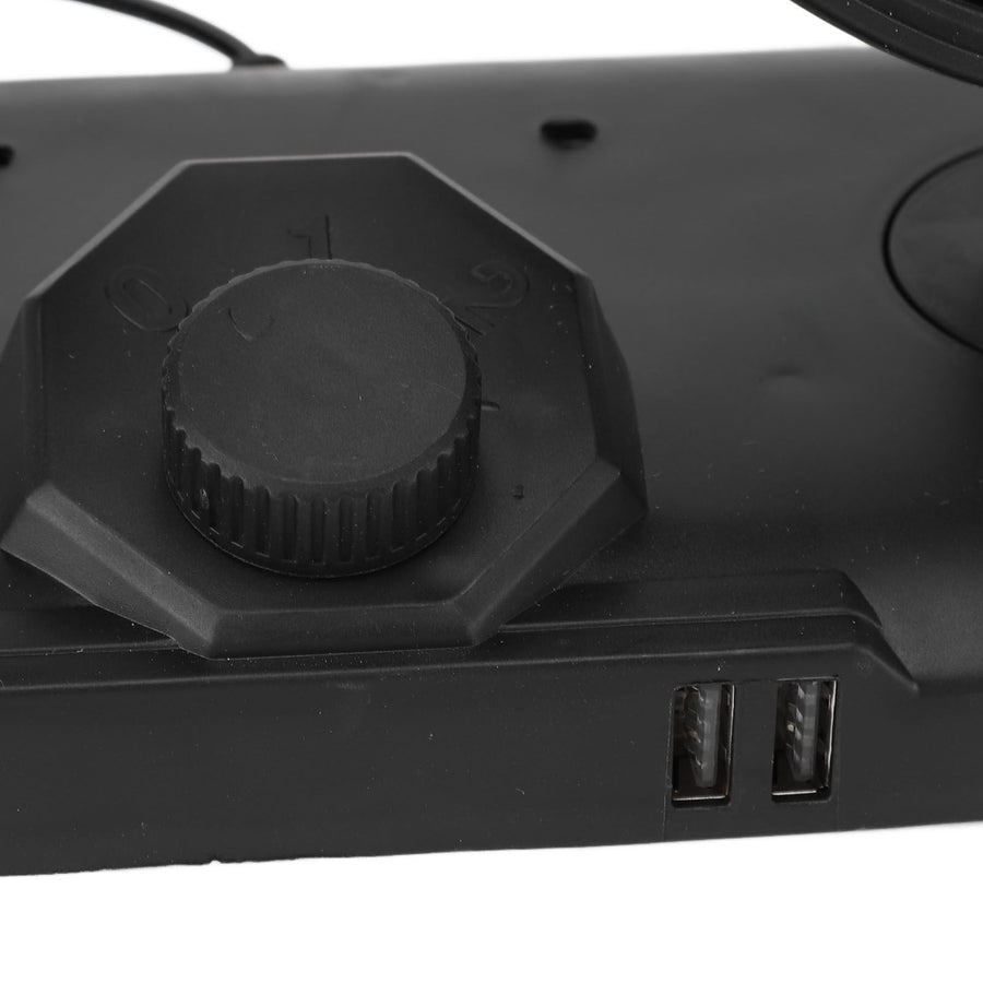 Dual Head Car Cooler Fan Powerful Cooling Ultra Silent USB Fan 360 Degree Rotation Air Circulation Fan for Car 12v