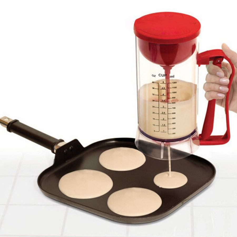 1500ML Electric Batter Dispenser Cordless Battery Powered Pancake Batter Mixer Separator Baking Tool for Kitchen