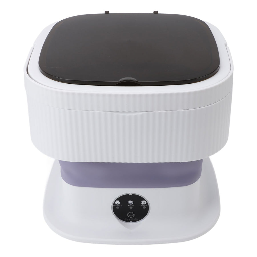 Foldable Washing Machine with Dryer Portable Folding Mini Washer for Underwear Socks Apartment Dorm RV Traveler Purple
