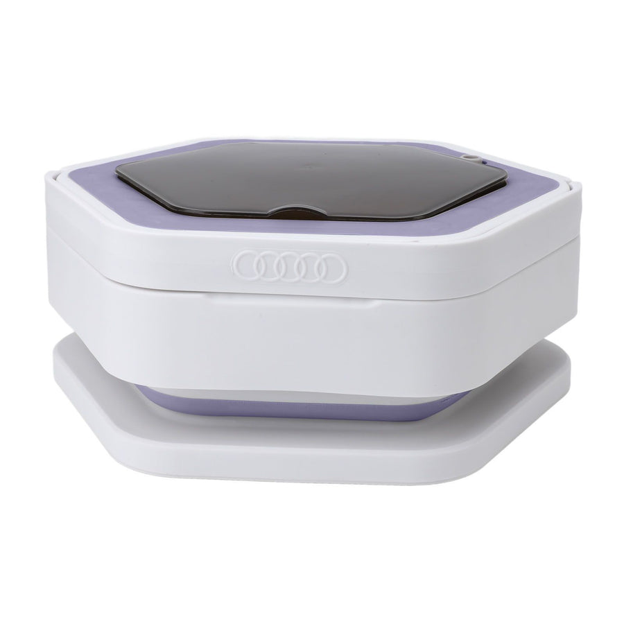 Mini Foldable Washer Wash and Spin Combo Ultra Cleaning Portable Travel Washer for Baby Clothes Underwear Pants Purple