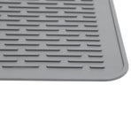 Silicone Stove Top Cover 28x20in Dark Grey Electric Cooktop Protector Multipurpose Kitchen Heat Insulation Mat 2mm Thick