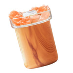 Salt Lamp Essential Oil Diffuser Portable USB Charging Humidifier for Dormitory Bedroom Light Wood Grain