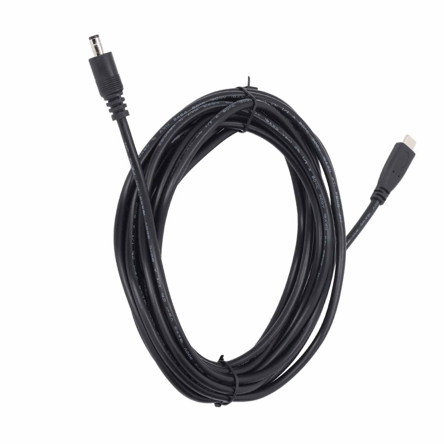 Type C to DC Satellite Power Cable PVC Water Resistant Satellite Antenna Cable Extension for Replacement