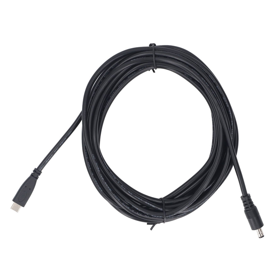 Type C to DC Satellite Power Cable PVC Water Resistant Satellite Antenna Cable Extension for Replacement