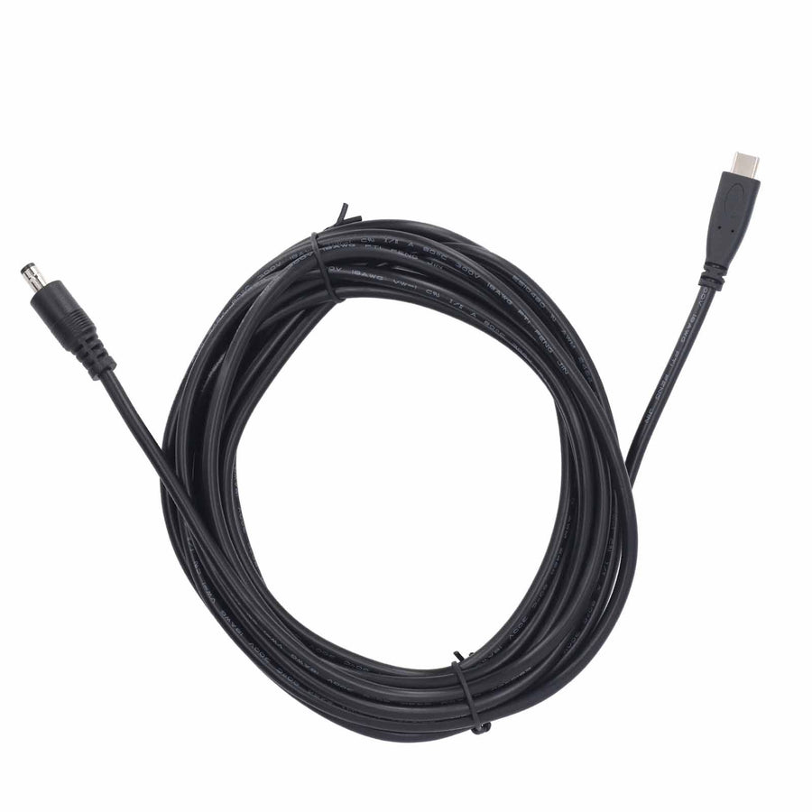 Type C to DC Satellite Power Cable PVC Water Resistant Satellite Antenna Cable Extension for Replacement