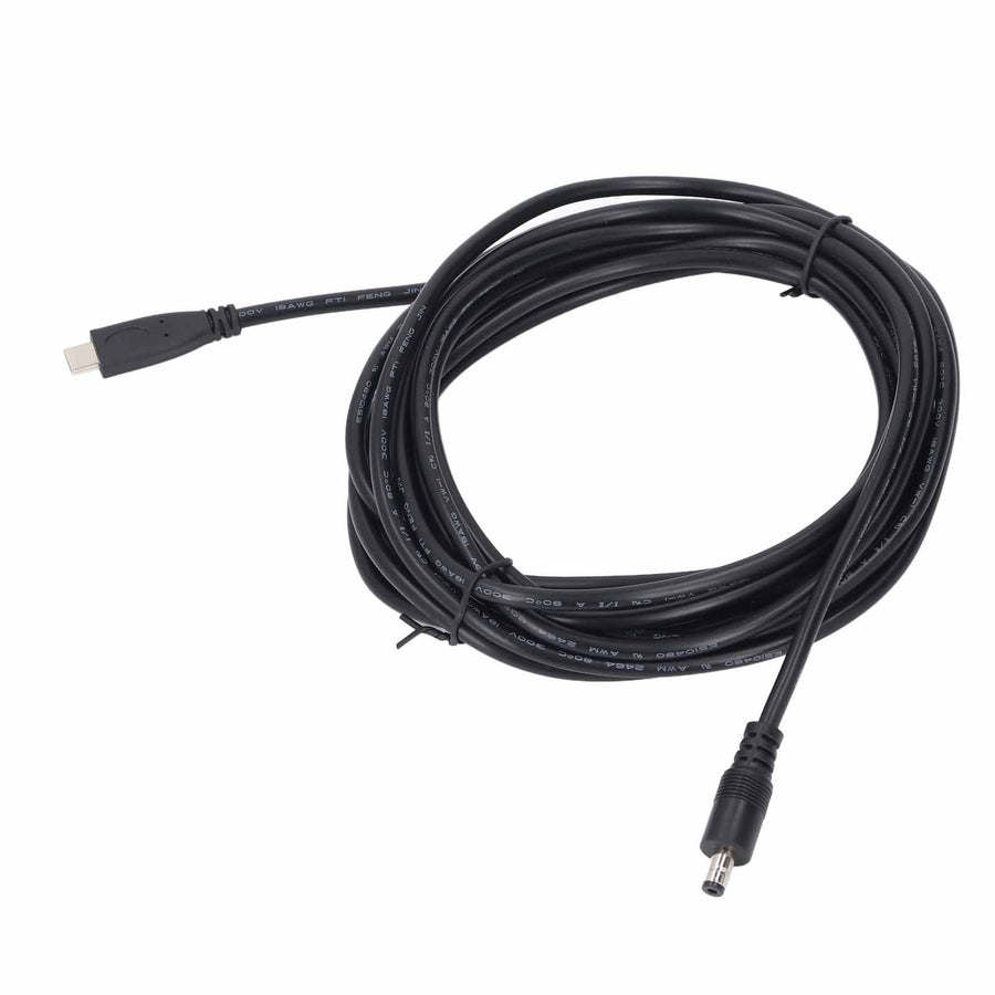 Type C to DC Satellite Power Cable PVC Water Resistant Satellite Antenna Cable Extension for Replacement