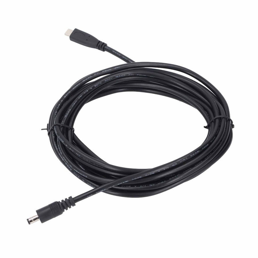 Type C to DC Satellite Power Cable PVC Water Resistant Satellite Antenna Cable Extension for Replacement