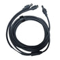 2 in 1 Satellite Power Cable for Mini 18AWG PVC Water Resistant Satellite Power Supply Extension Cable Replacement for Indoor and Outdoor