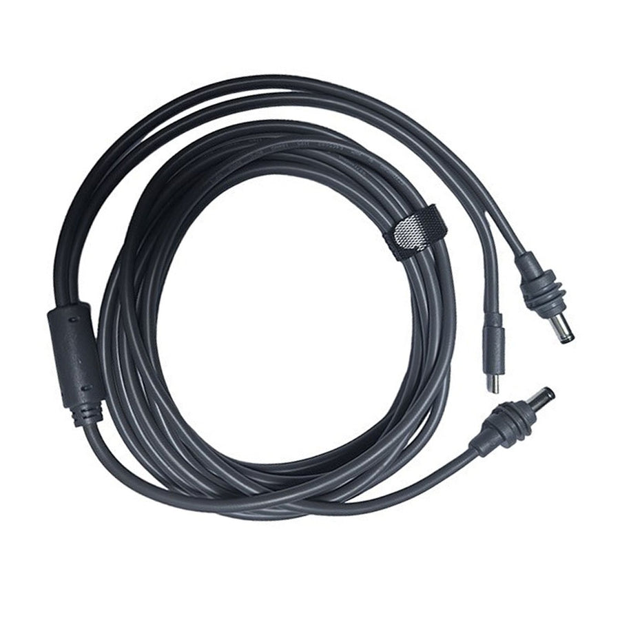 2 in 1 Satellite Power Cable for Mini 18AWG PVC Water Resistant Satellite Power Supply Extension Cable Replacement for Indoor and Outdoor