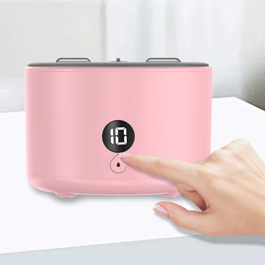 Retainer Cleaner 15W 150ml Tank Portable Enhanced Efficiency Versatile Retainer Cleaner Machine for Jewelry Denture Pink