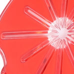 Hand Mixer Splatter Guard Anti Spill Multifunctional 6 Line Cooking Splashing Screen for Vertical Mixer Red