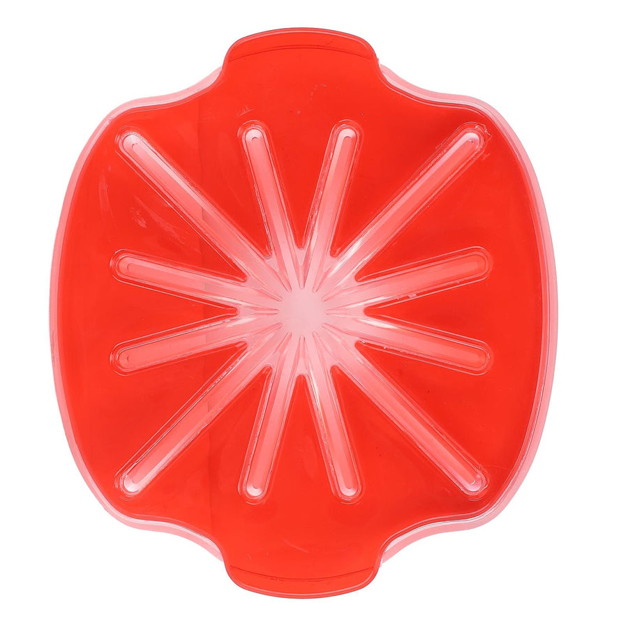Hand Mixer Splatter Guard Anti Spill Multifunctional 6 Line Cooking Splashing Screen for Vertical Mixer Red