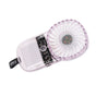 Portable Fan Transparent Foldable 1200mAh Battery USB Rechargeable Neck Hanging Fan for Walking Camping Travel Purple