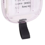 Portable Fan Transparent Foldable 1200mAh Battery USB Rechargeable Neck Hanging Fan for Walking Camping Travel Purple