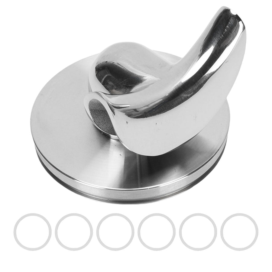 54mm Portafilter Spout Bottomless To Spouted Coffee Machine Portafilter Spout 304 Stainless Steel with O Rings Double Spout