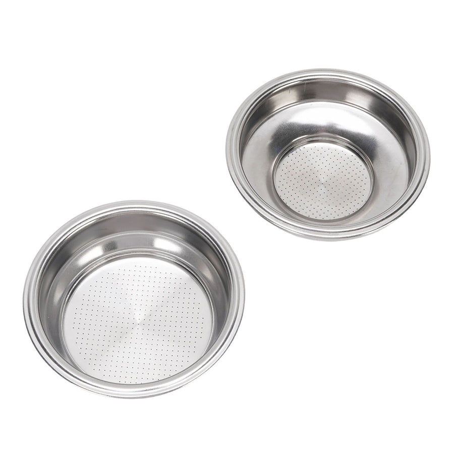2Pcs 58mm Pressurized Filter Basket Stainless Steel 18g Capacity Pressurized Basket Coffee Filter