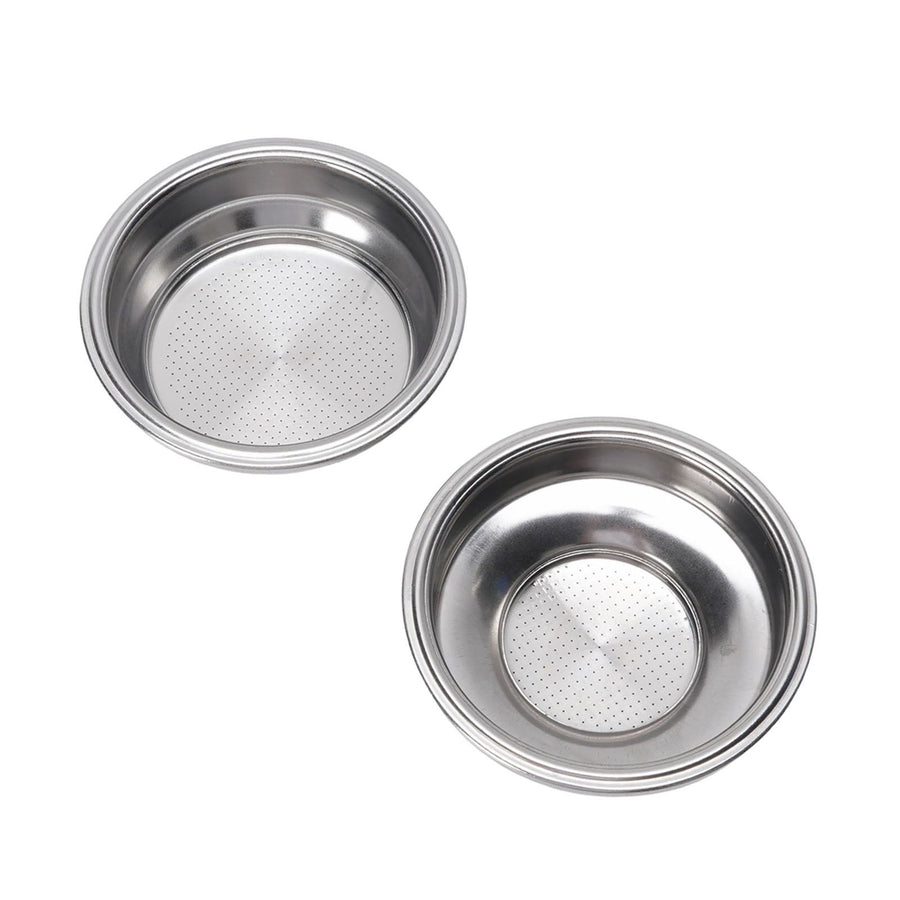 2Pcs 58mm Pressurized Filter Basket Stainless Steel 18g Capacity Pressurized Basket Coffee Filter