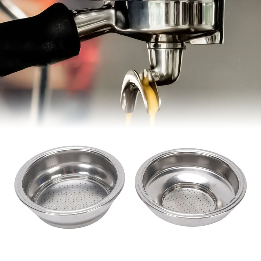 2Pcs 58mm Pressurized Filter Basket Stainless Steel 18g Capacity Pressurized Basket Coffee Filter